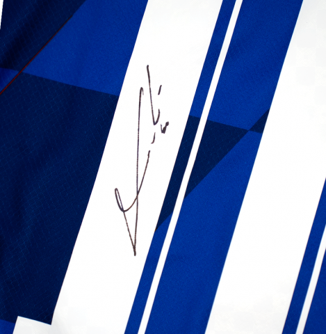 Luka Modric Back Signed Croatia 2024 Away Shirt In Hero Frame: Option 1