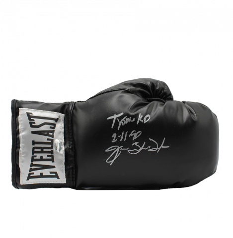 James Buster Douglas Signed Everlast Black Boxing Glove In Deluxe Packaging - Tyson KO 2-11-90 