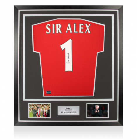 Sir Alex Ferguson Back Signed Manchester United 2022-23 Home Shirt In Classic Frame