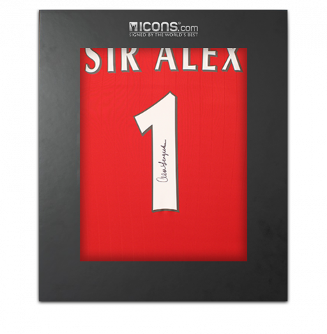 Sir Alex Ferguson Back Signed Manchester United 2022-23 Home Shirt In Deluxe Packaging
