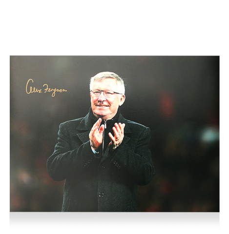 Sir Alex Ferguson Signed Manchester United Photo: Hand Clap