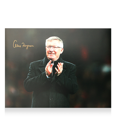 Sir Alex Ferguson Signed Manchester United Photo: Hand Clap