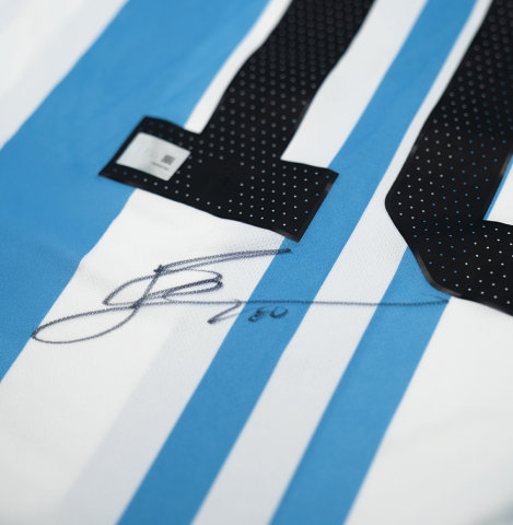 Lionel Messi Official The Best FIFA Football Awards™ Back Signed and Framed Argentina 2022 Home Shirt: 2022 Winner