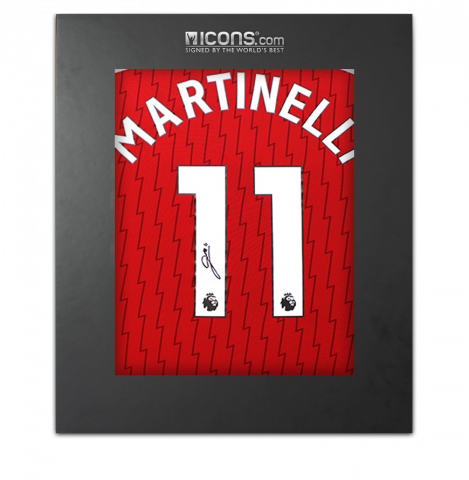 Gabriel Martinelli Back Signed Arsenal 2024-25 Home Shirt In Deluxe Packaging Gabriel Martinelli Back Signed Arsenal 2024-25 Home Shirt In Deluxe Packaging