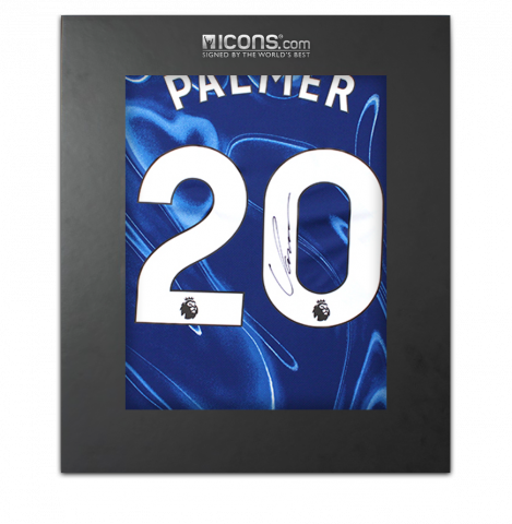 Cole Palmer Back Signed Chelsea 2024-25 Home Shirt In Deluxe Packaging