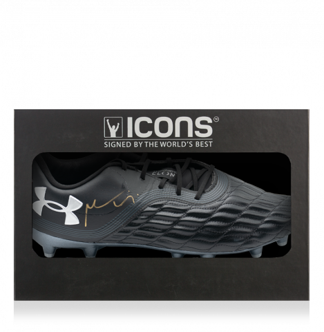 Maro Itoje Signed Under Armour Clone Magnetico Rugby Boot In Deluxe Packaging