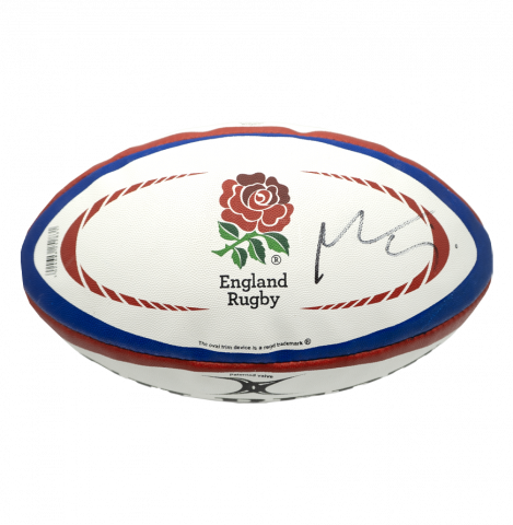 Maro Itoje Signed Gilbert England Rugby Ball