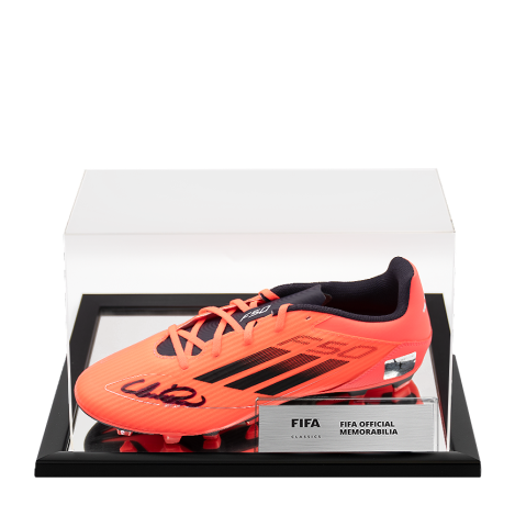 Henrik Larsson Official FIFA World Cup™ Signed Adidas F50 Boot In Acrylic Case