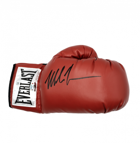 Mike Tyson Signed Everlast Red Boxing Glove In Deluxe Packaging
