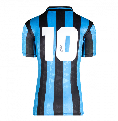 Matthias Sammer Back Signed Internazionale 1992-93 Home Shirt In Deluxe Packaging