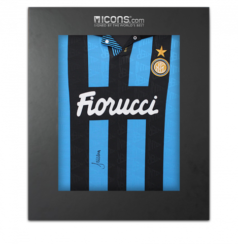 Matthias Sammer Front Signed Internazionale 1992-93 Home Shirt In Deluxe Packaging