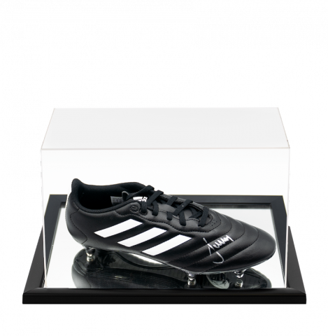 Matthias Sammer Signed Adidas Boot In Acrylic Case