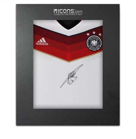 Miroslav Klose Front Signed Germany 2014 Home Shirt In Deluxe Packaging