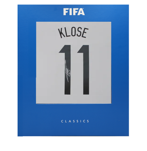Miroslav Klose Official FIFA World Cup™ 2014 Back Signed Germany 2014 Home Shirt In Deluxe Packaging