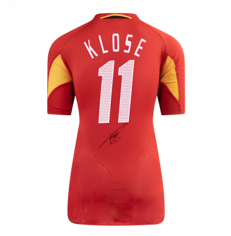 Miroslav Klose Back Signed Germany 2004-06 Third Shirt In Deluxe Packaging