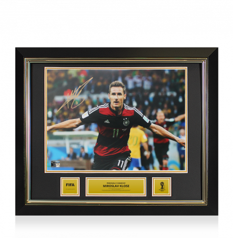 Miroslav Klose Official 2014 FIFA World Cup™ Signed Germany Photo: 2014 Celebration