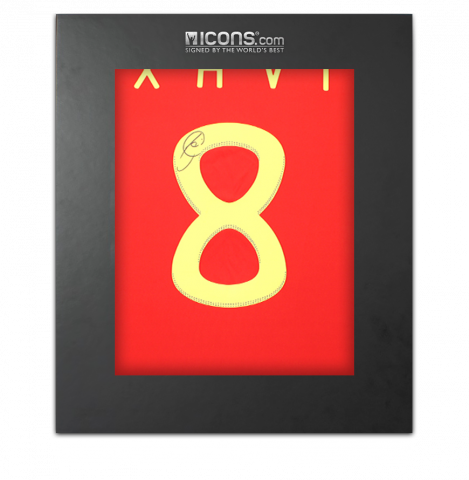 Xavi Back Signed Spain 2010 Home Shirt In Deluxe Packaging