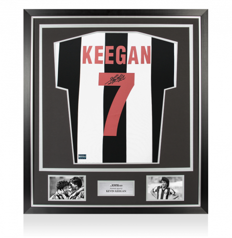 Kevin Keegan Back Signed Newcastle United 1982 Retro Home Shirt In Classic Frame