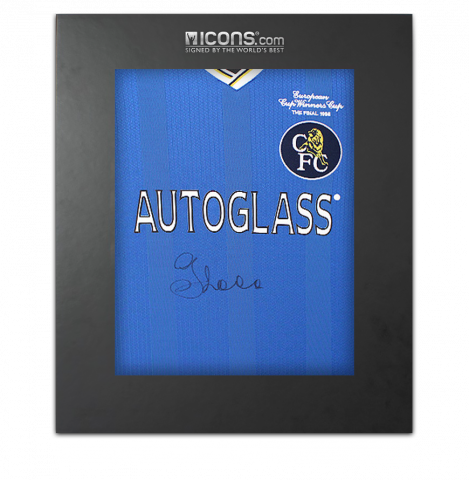 Gianfranco Zola Front Signed Chelsea 1998 European Cup Winners Cup Shirt In Deluxe Packaging