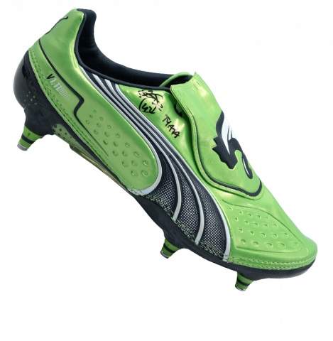 Yaya Toure Signed Puma Boot In Deluxe Packaging