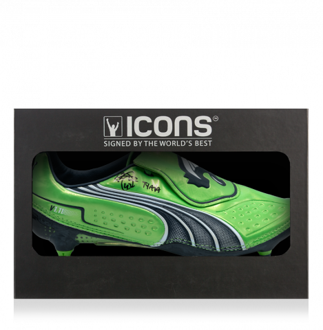 Yaya Toure Signed Puma Boot In Deluxe Packaging