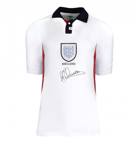 Michael Owen Front Signed England 1998 Home Shirt In Deluxe Packaging