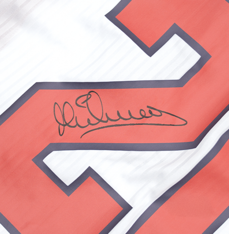 Michael Owen Official 1998 FIFA World Cup™ Back Signed and Framed England 1998 Home Shirt 