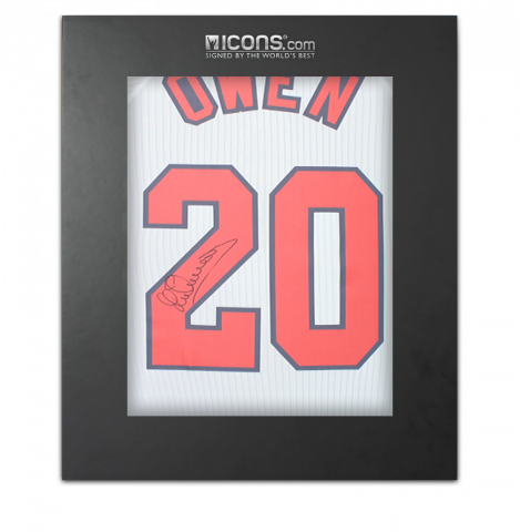 Michael Owen Back Signed England 1998 Home Shirt In Deluxe Packaging