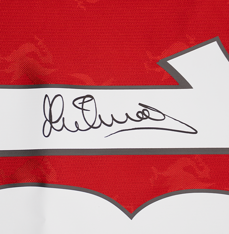 Michael Owen Back Signed Liverpool 1996 Home Shirt In Hero Frame: Option 1