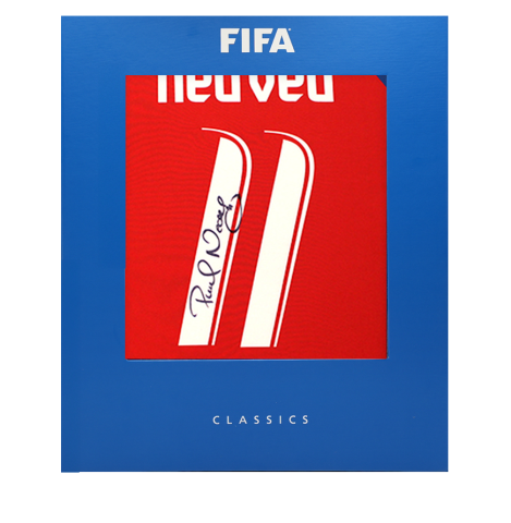 Pavel Nedved Official FIFA World Cup™ Back Signed Czech Republic 2006-07 Home Shirt In Deluxe Packaging