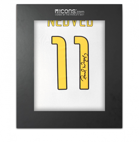 Pavel Nedved Signed Juventus 2024-25 Home Shirt with Fan Style Numbers In Deluxe Packaging