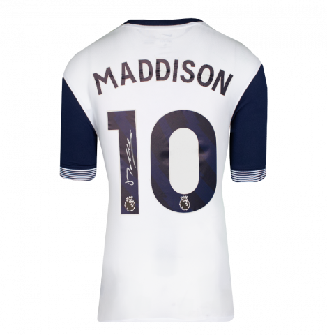 James Maddison Back Signed Tottenham Hotspur 2024-25 Home Shirt In Deluxe Packaging