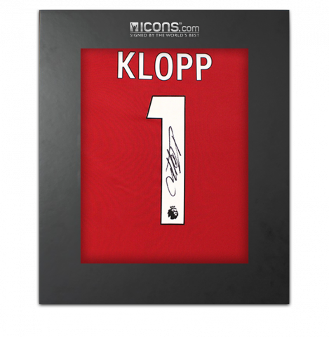 Jurgen Klopp Back Signed Liverpool 2025-26 Home Shirt In Deluxe Packaging