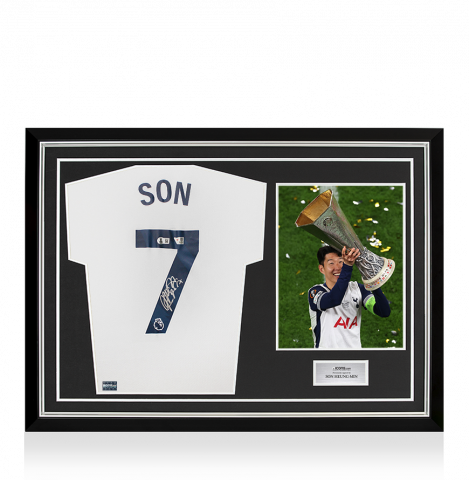 Son Heung-min Back Signed Tottenham Hotspur 2024-25 Home Shirt In Hero Frame: Option 1