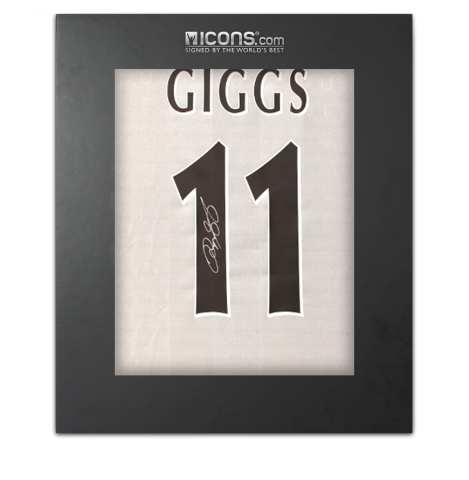 Ryan Giggs Back Signed Manchester United 1997-99 Away Shirt In Deluxe Packaging