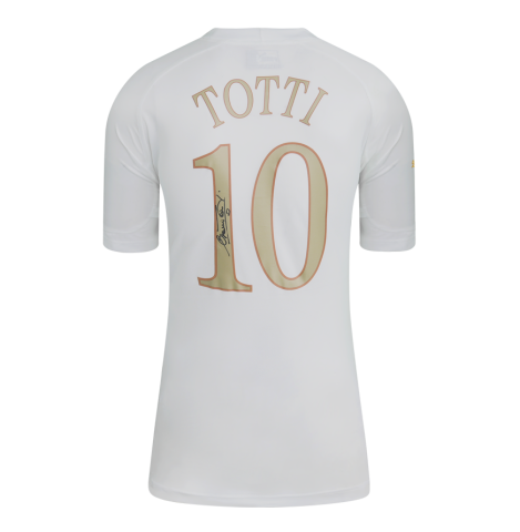 Francesco Totti Official FIFA World Cup™ Back Signed Italy 2004-06 Away Shirt In Deluxe Packaging Francesco Totti Official FIFA World Cup™ Back Signed Italy 2004-06 Away Shirt In Deluxe Packaging