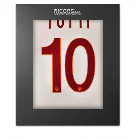 Francesco Totti Back Signed AS Roma 2013-14 Player Issue Third Shirt In Deluxe Packaging