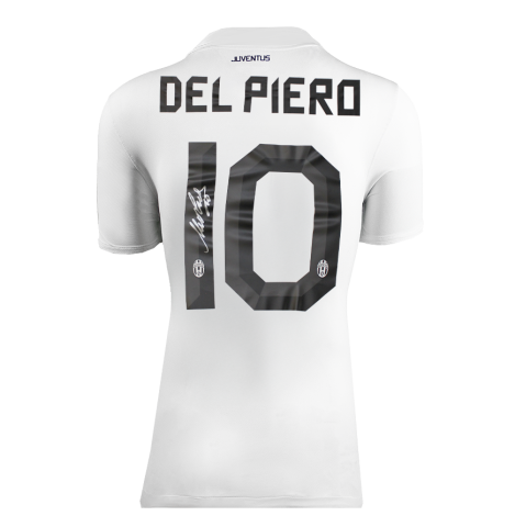 Alessandro Del Piero Back Signed Juventus 2007-08 Away Shirt In Deluxe Packaging