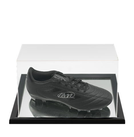 Marco van Basten Signed Adidas Black Boot In Acrylic Case