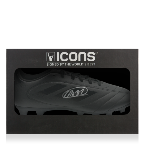 Marco van Basten Signed Adidas Black Boot In Deluxe Packaging