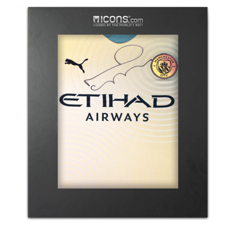 Noel Gallagher Signed Manchester City 2024-25 Fourth Shirt In Deluxe Packaging