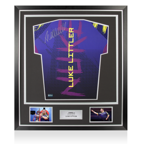 Luke Littler Back Signed 2025 Shirt In Classic Frame