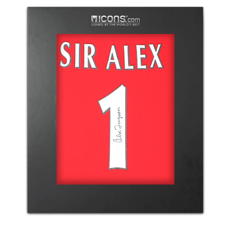 Sir Alex Ferguson Back Signed Manchester United 1999 Premier League Shirt In Deluxe Packaging