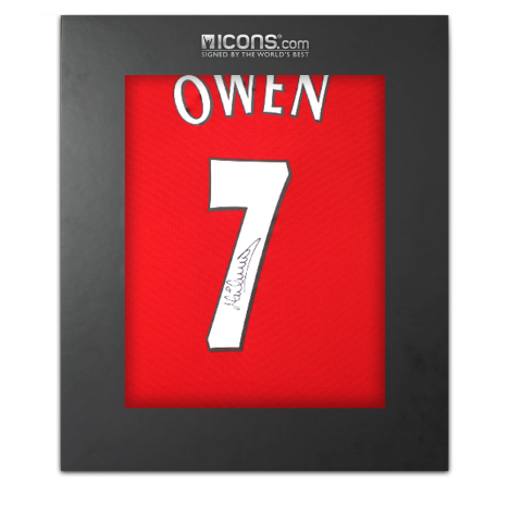 Michael Owen Back Signed Manchester United 2009-10 Home Shirt In Deluxe Packaging