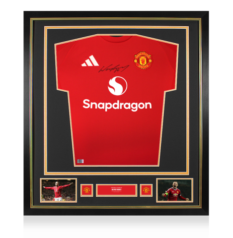 Wayne Rooney Official Manchester United Front Signed and Framed 2024-25 Home Shirt