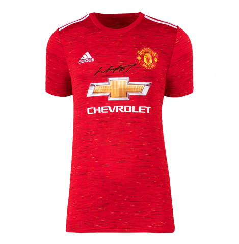 Wayne Rooney Front Signed Manchester United 2020-21 Home Shirt In Deluxe Packaging