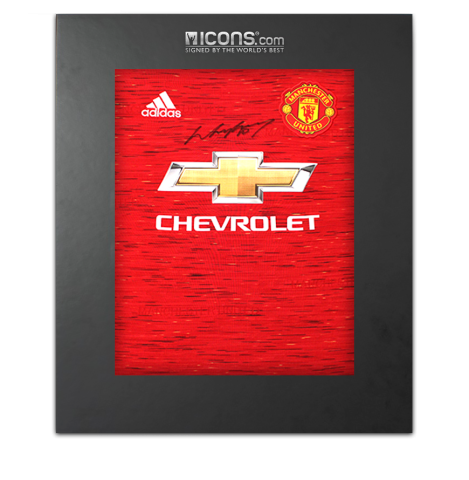Wayne Rooney Front Signed Manchester United 2020-21 Home Shirt In Deluxe Packaging