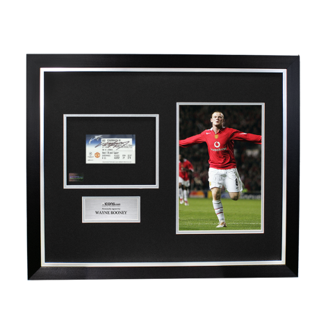 Wayne Rooney Signed and Framed Match Ticket: UEFA Champions League Debut vs Fenerbahce