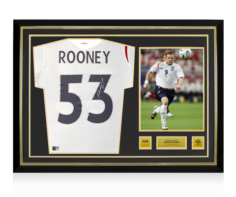 Wayne Rooney Signed England Jersey