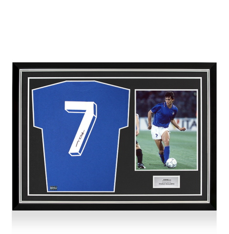 PAOLO MALDINI マルディーニ　直筆サイン入り写真 ICONS.com Paolo Maldini Signed AC Milan Photo: 2007 UEFA Champions